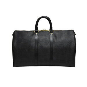 Louis Vuitton Keepall Boston bag black Epi leather